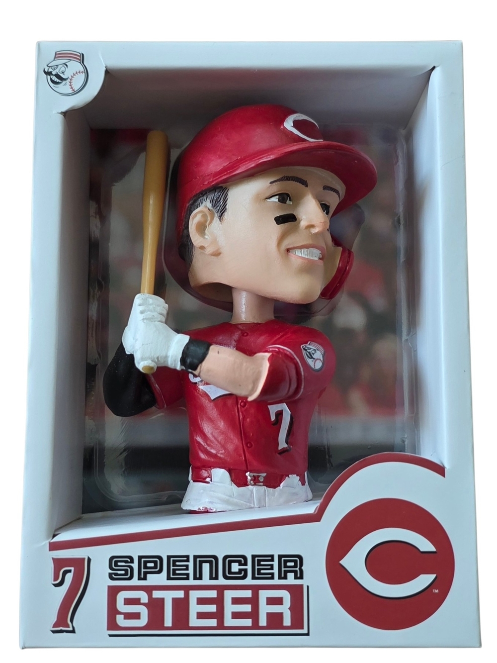 Cincinnati Reds Spencer Steer Bobble Card Stadium Giveaway June 2026 NIB